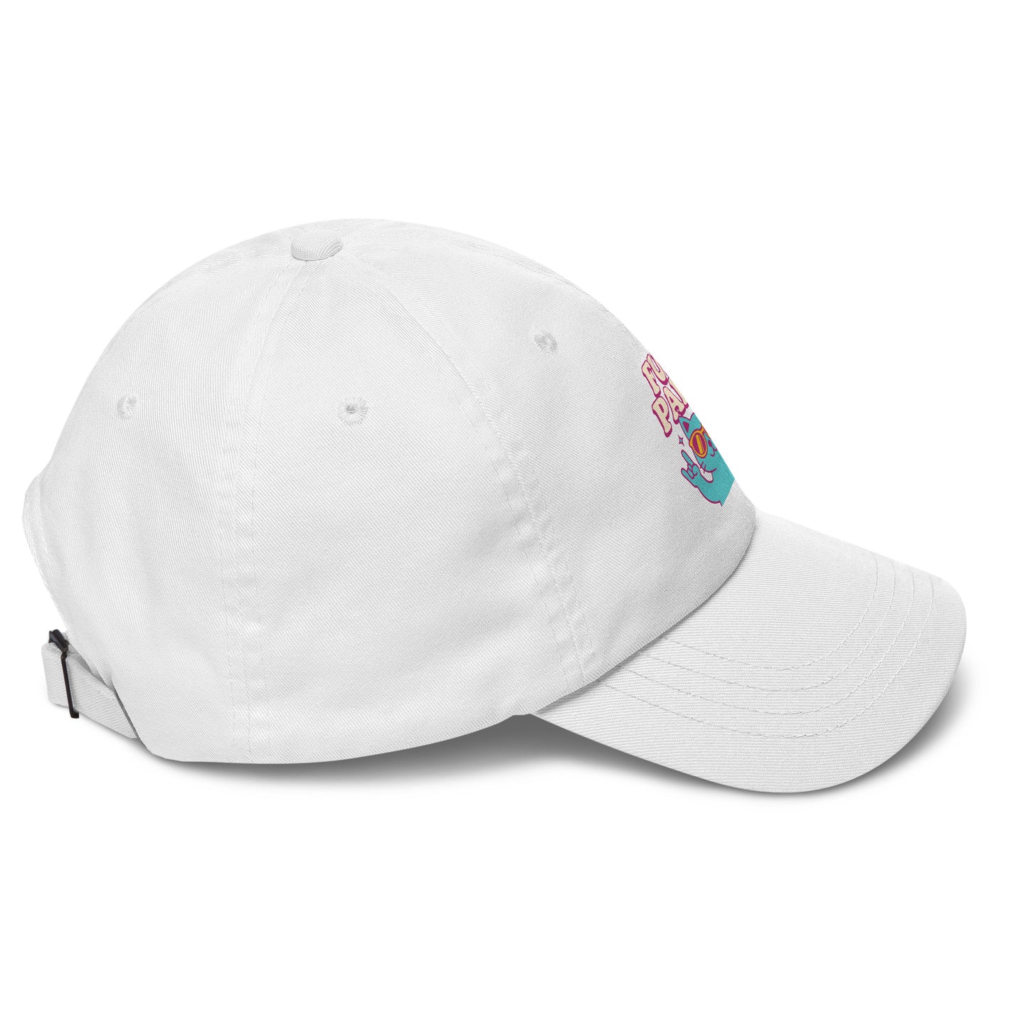 Dad White Cap For Cat Parent