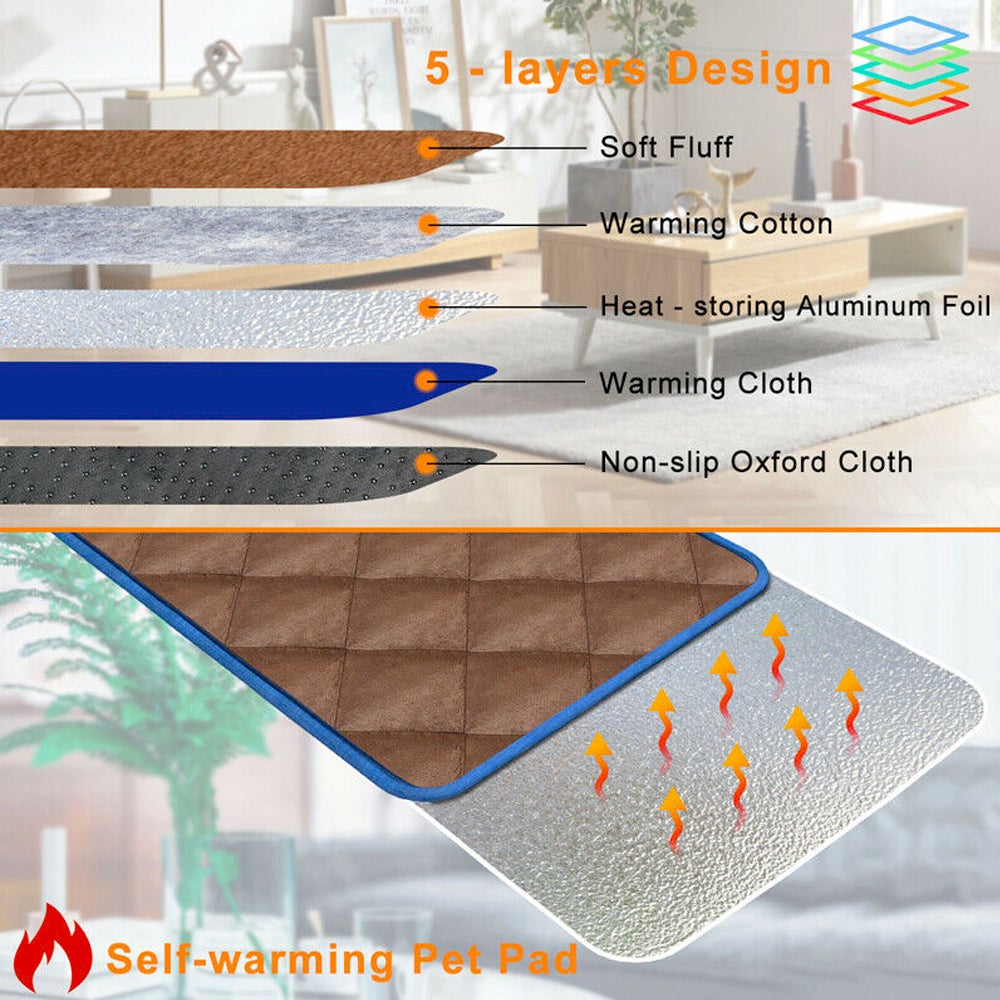 Self Heating Thermal Mattress Bed for Dogs and Cats Benefits