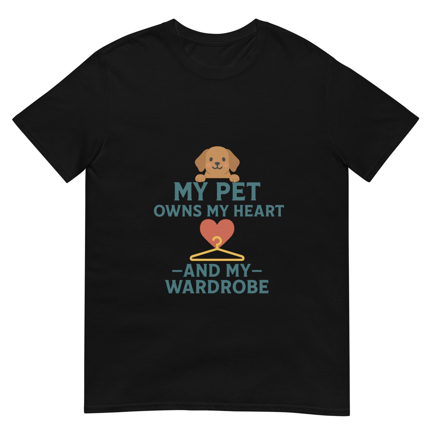 Pet Wardrobe Black T- Shirt For Pet Lover