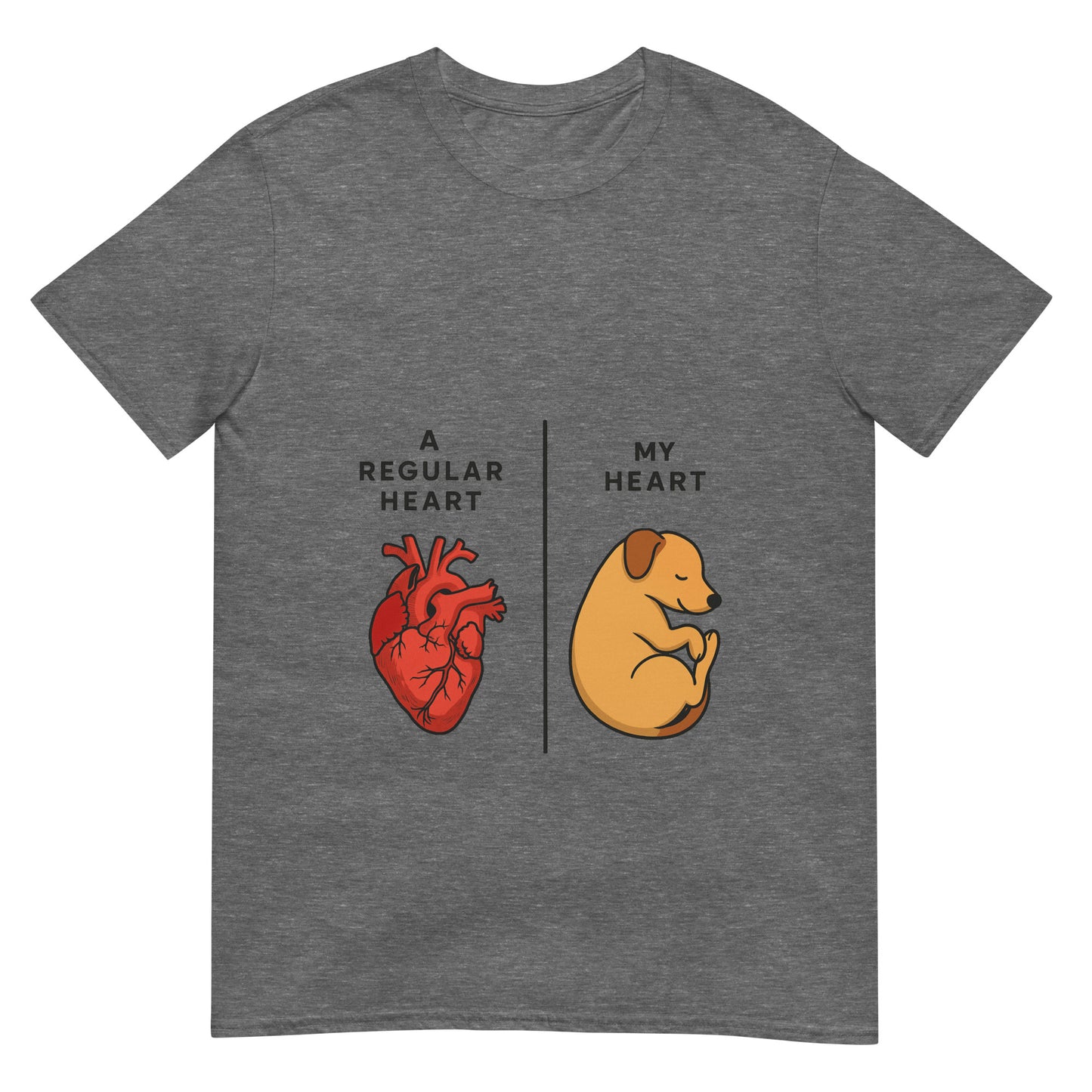 Puppy Heart Light Grey T Shirt for Pet Lovers