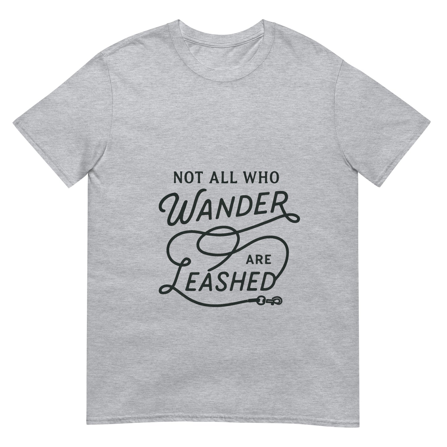 Unleashed Wanderer Grey T shirt For Pet Lover