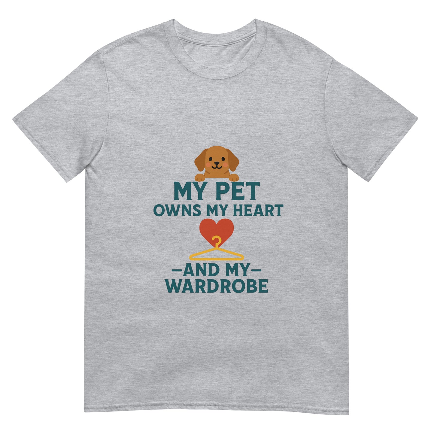 Pet Wardrobe Light Grey T- Shirt For Pet Lover