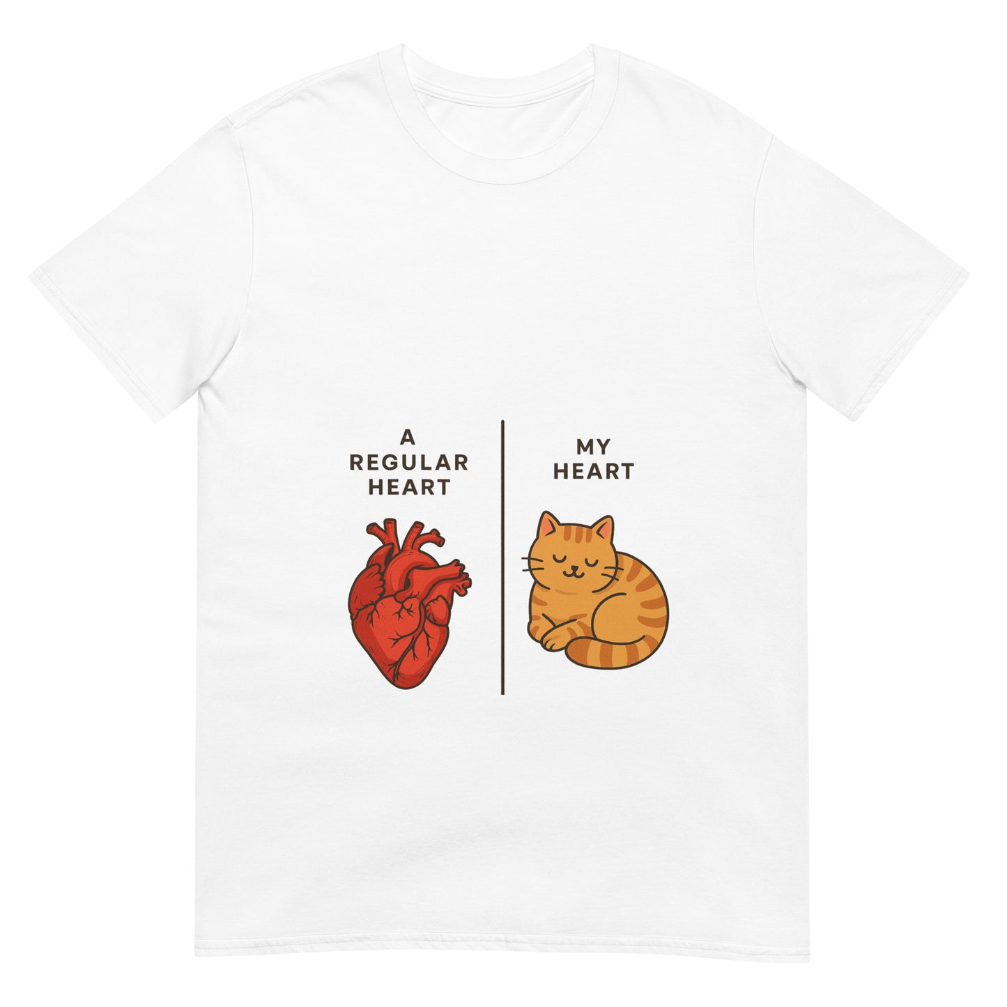 Kitty Heart White T Shirt For Pet Lovers