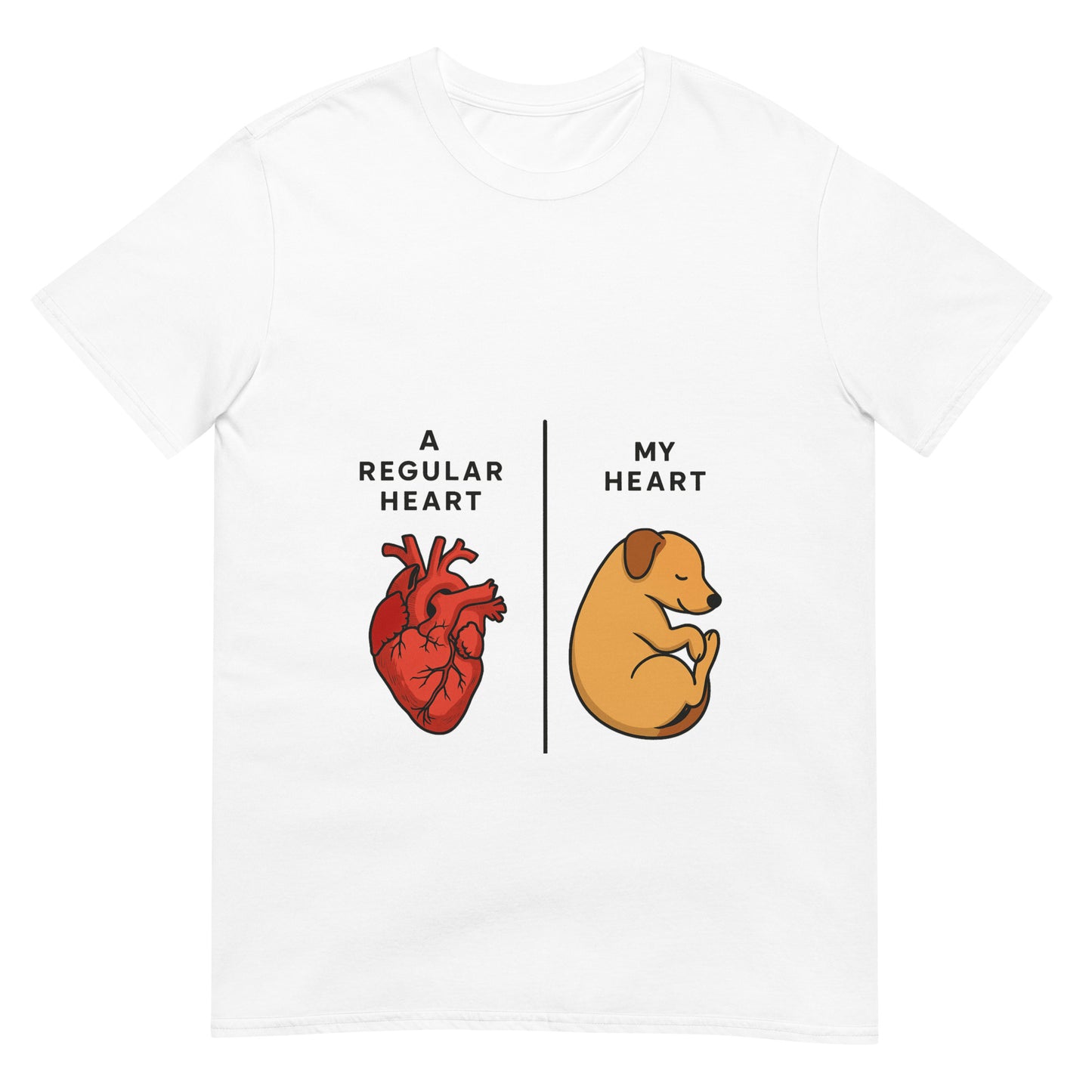 Puppy Heart White T Shirt for Pet Lovers