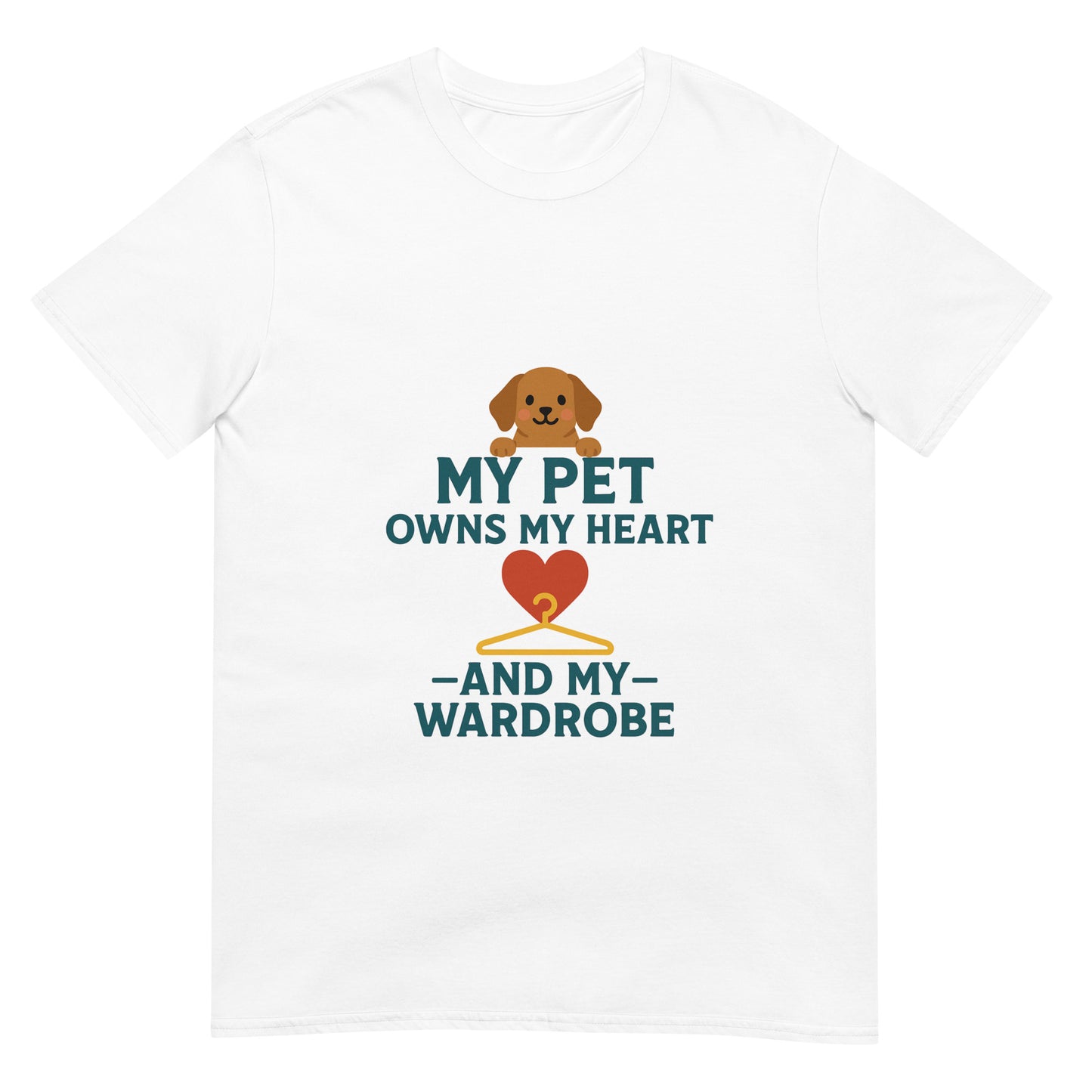 Pet Wardrobe White T- Shirt For Pet Lover