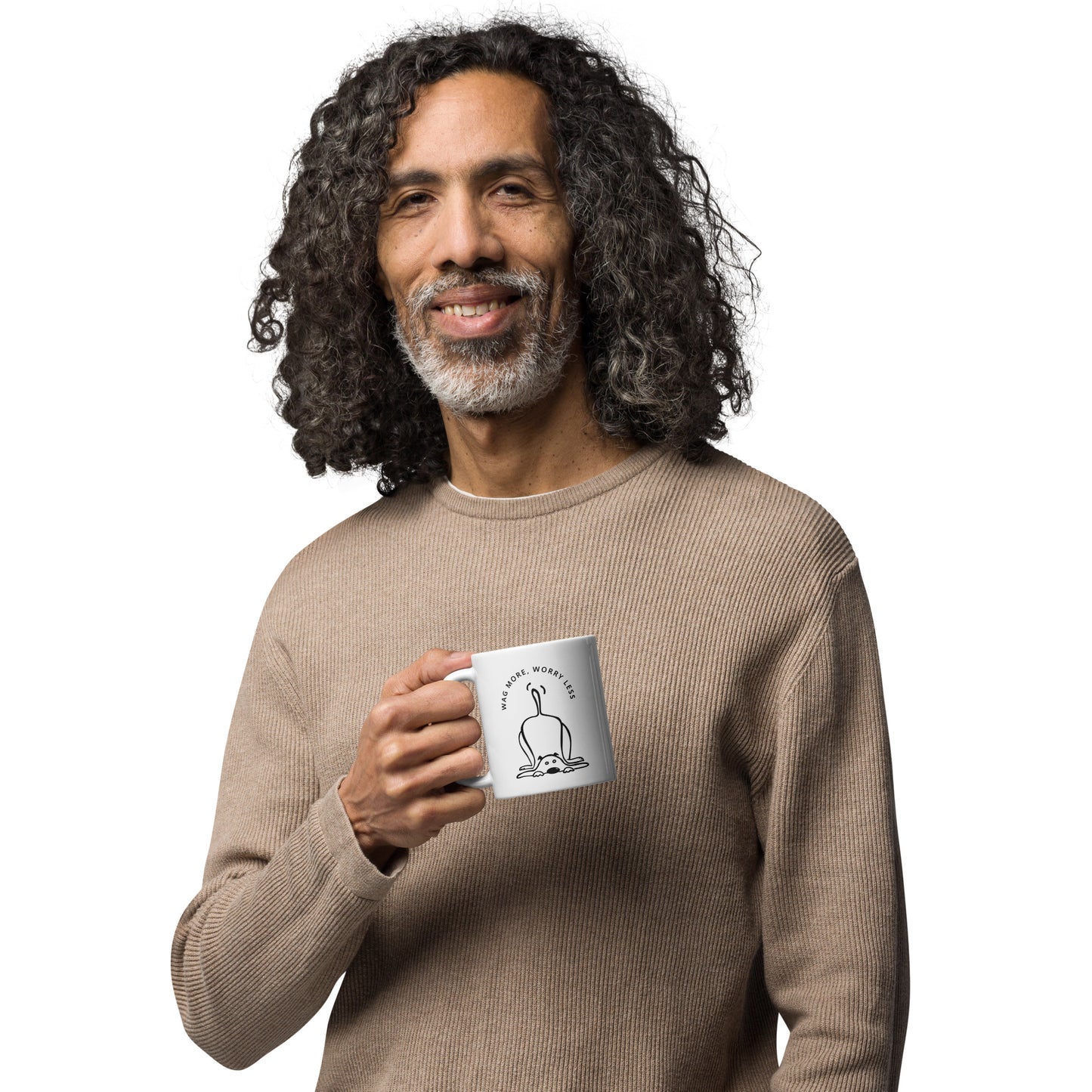 Wag More White Coffee Mug