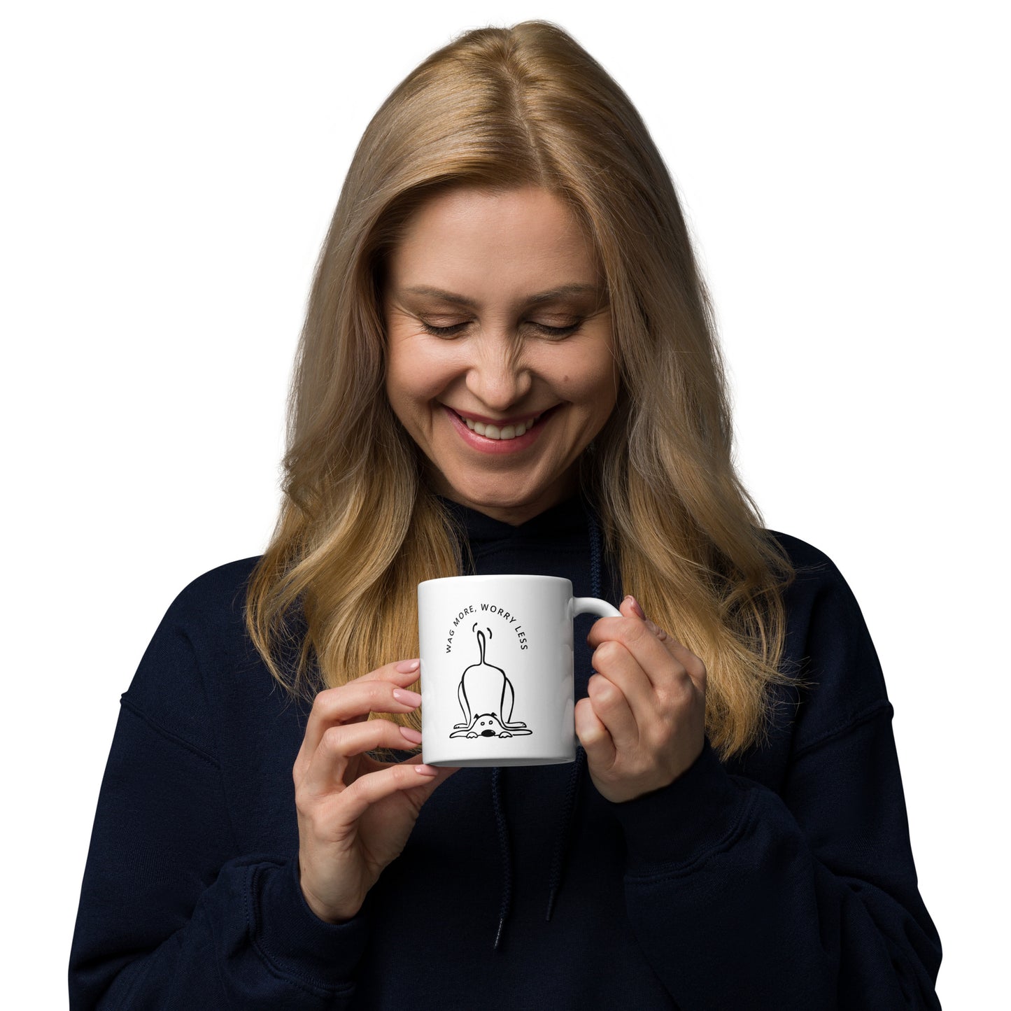 Wag More White Coffee Mug