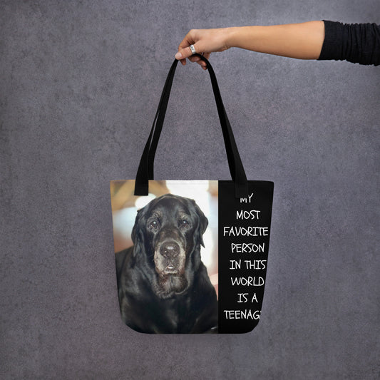 Old Dog All Over Print Tote Bag