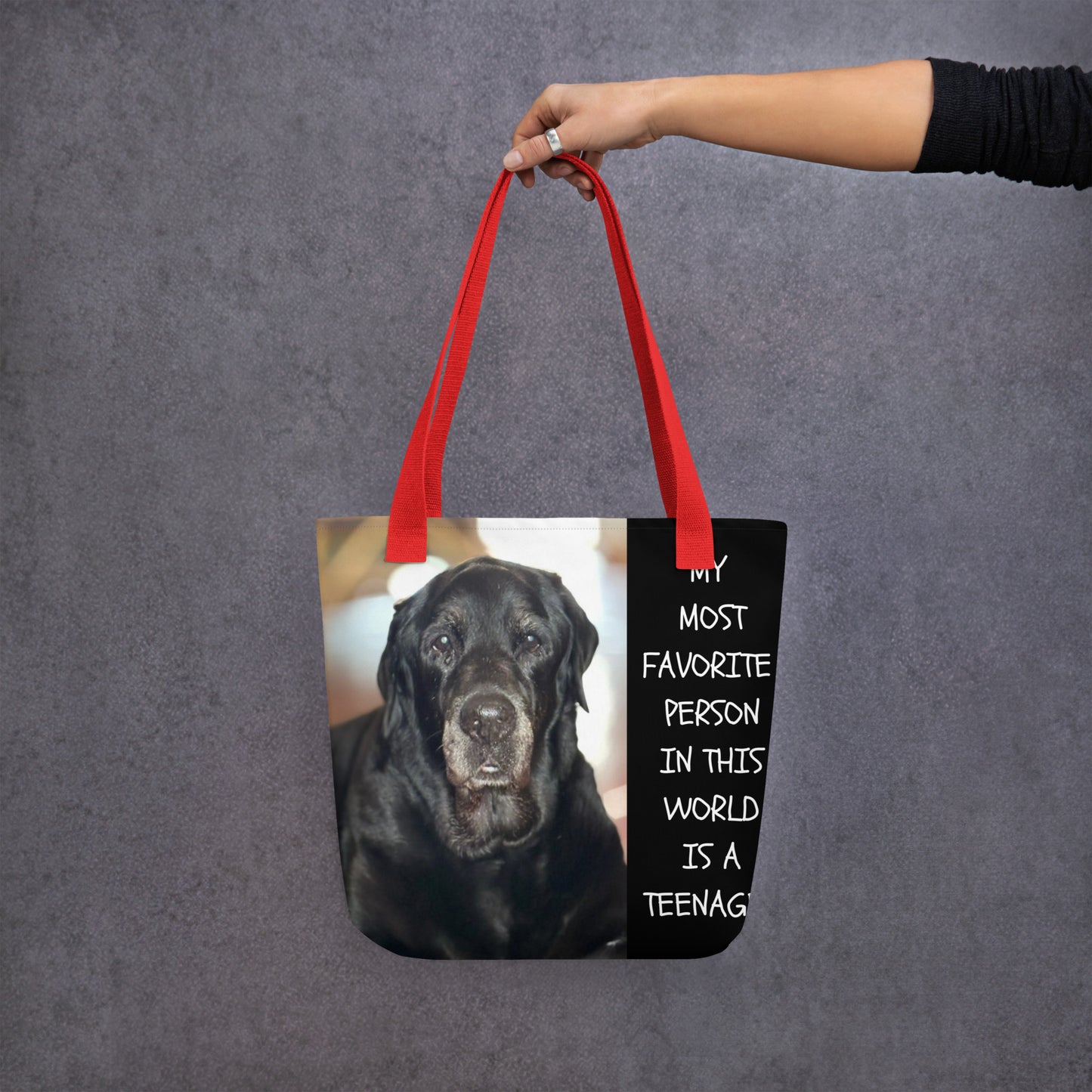 Old Dog All Over Print Tote Bag