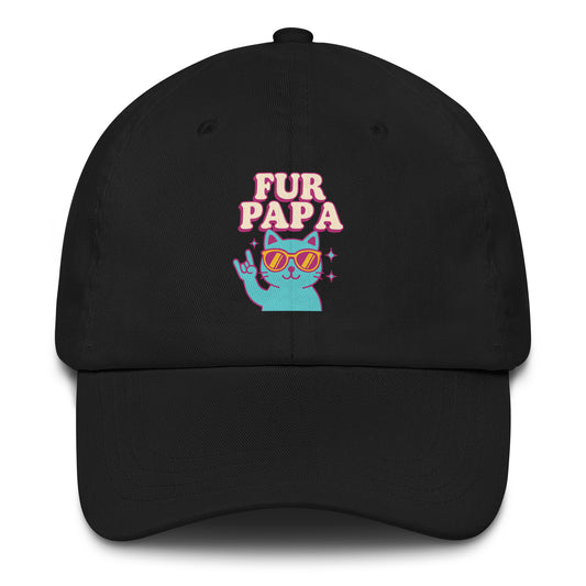 Dad Black Hat For Cat Lover