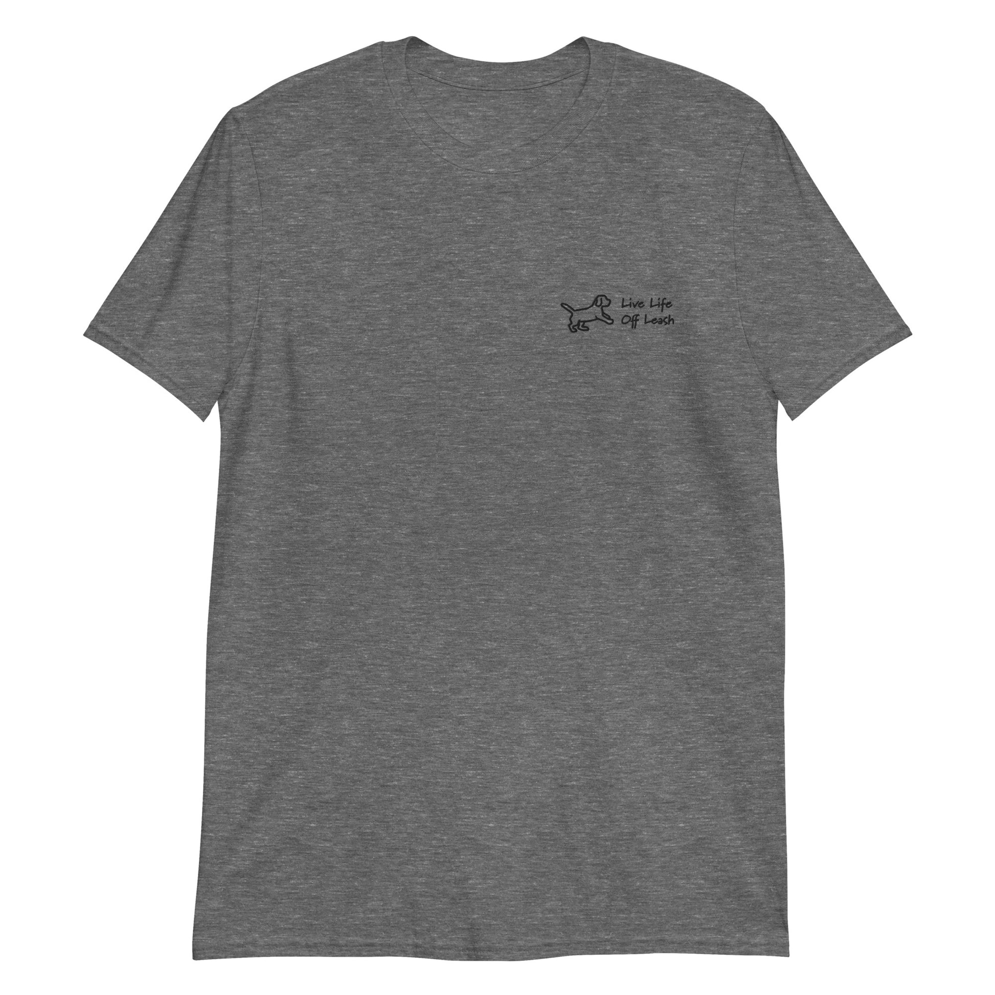 Happy Puppy Grey T-shirt For Pet Lover