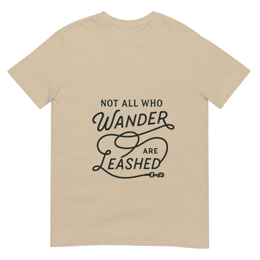 Unleashed Wanderer Off white T shirt For Pet Lover