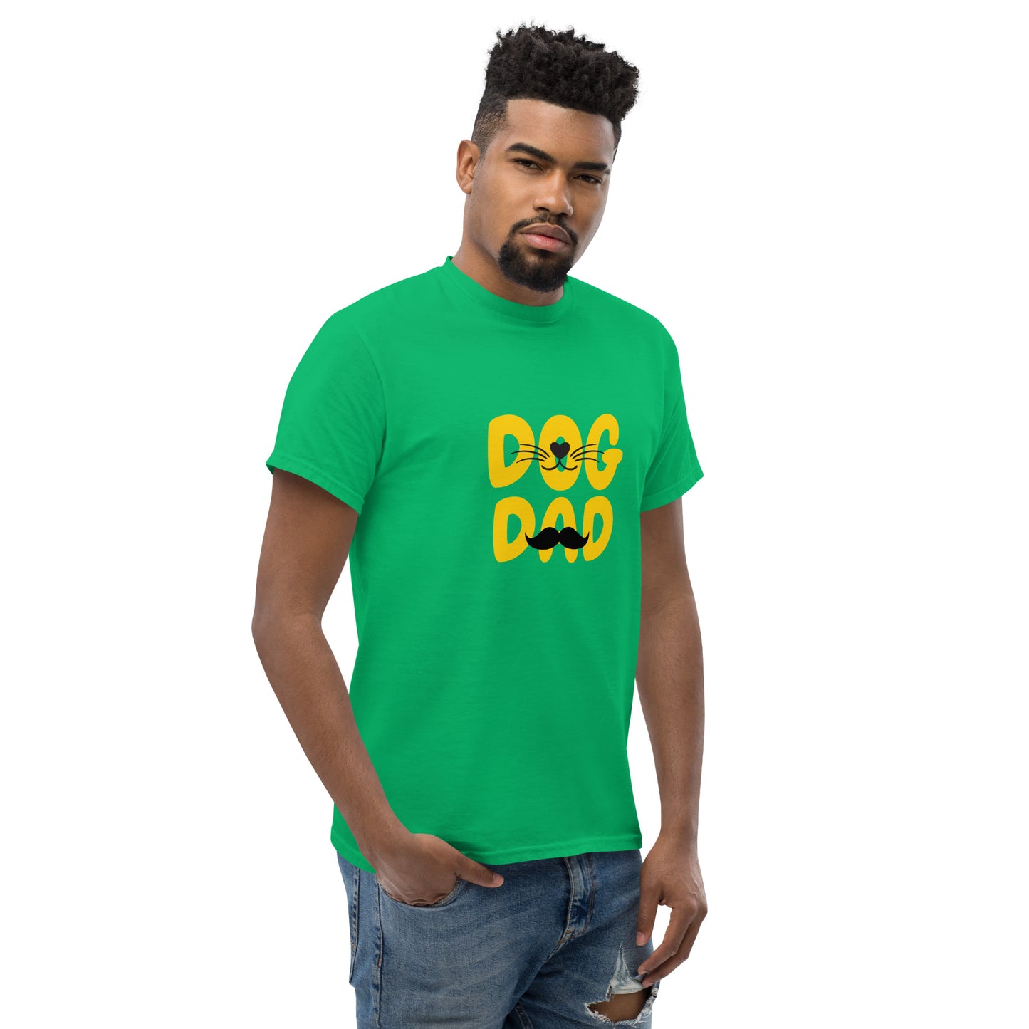 Green Orange Dog Dad Tshirt