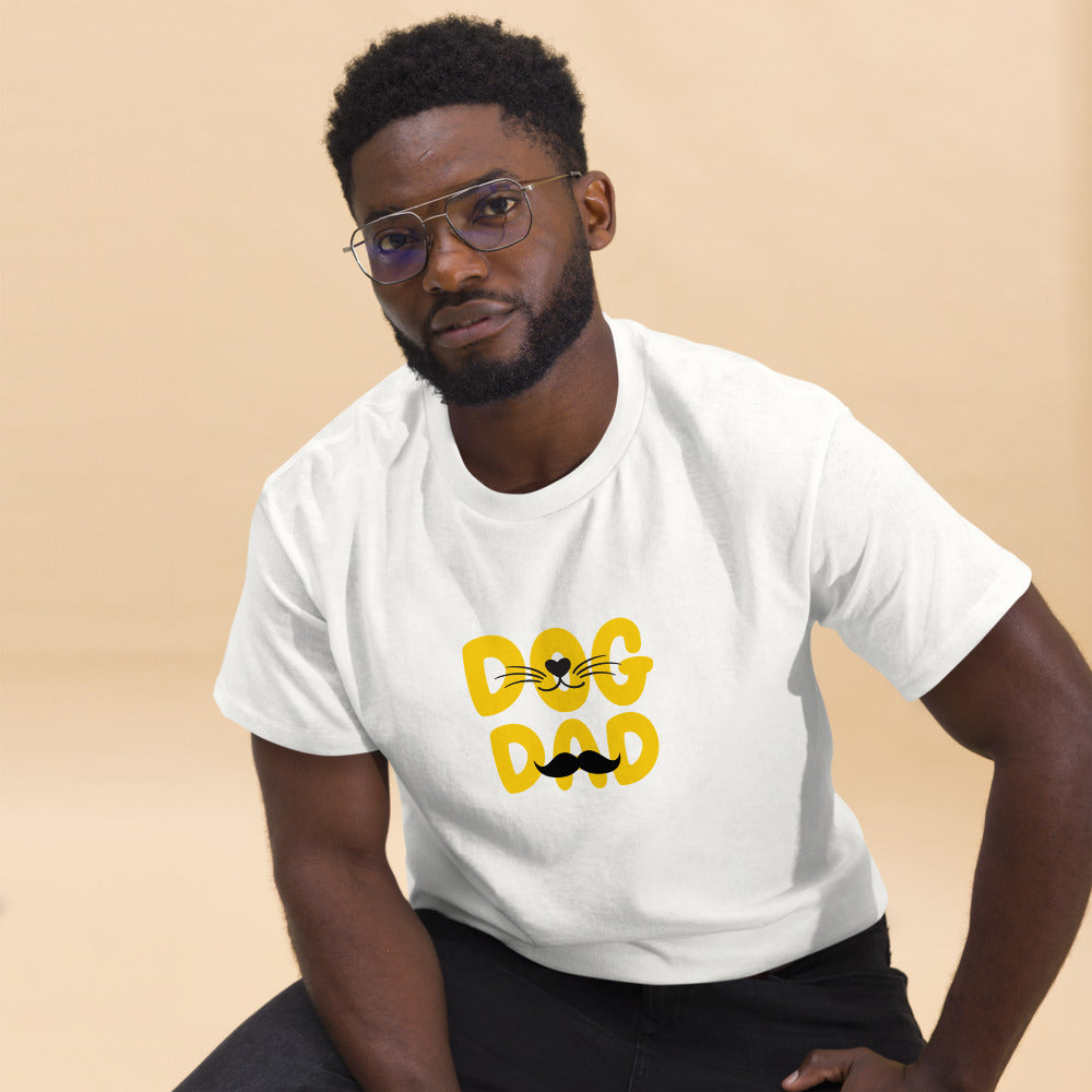 White dog dad tshirt