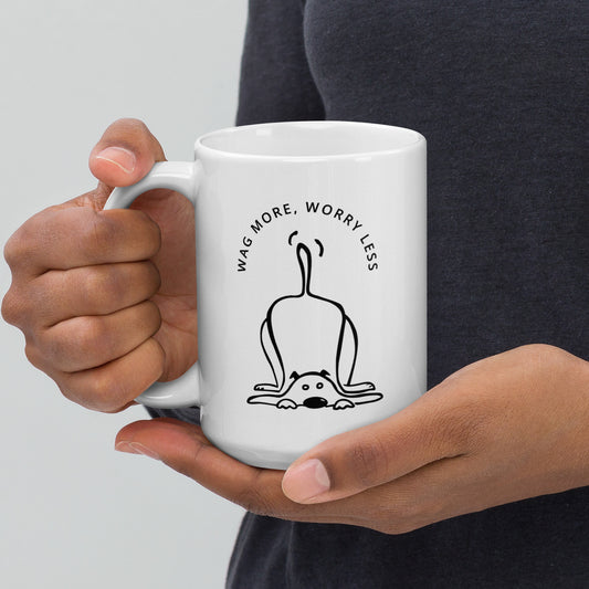 Wag More White Coffee Mug
